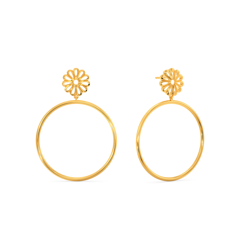 Mystic Tubes Gold Earrings