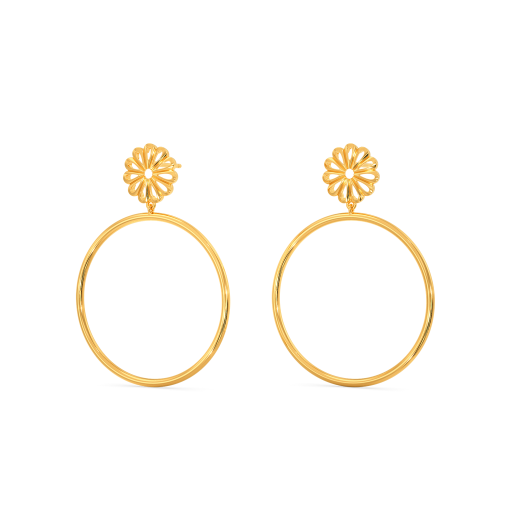 Mystic Tubes Gold Earrings