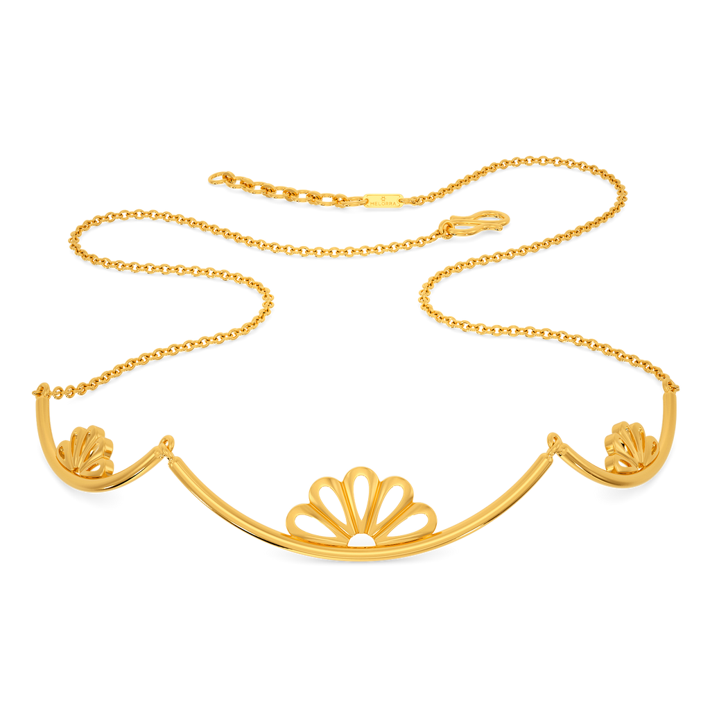 Mystic Tubes Gold Necklaces