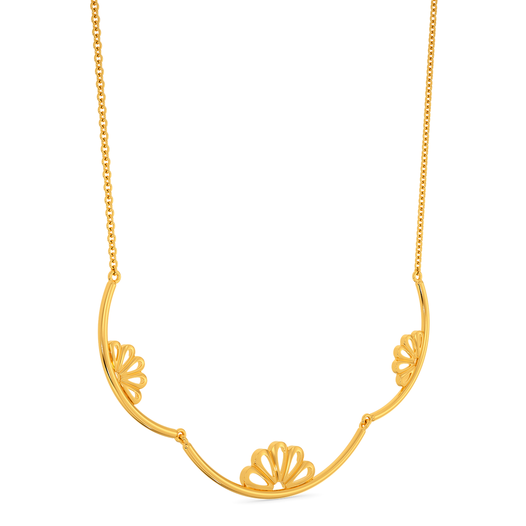 Mystic Tubes Gold Necklaces