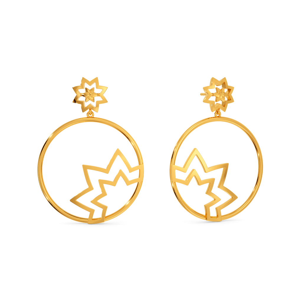 Round About Gold Earrings