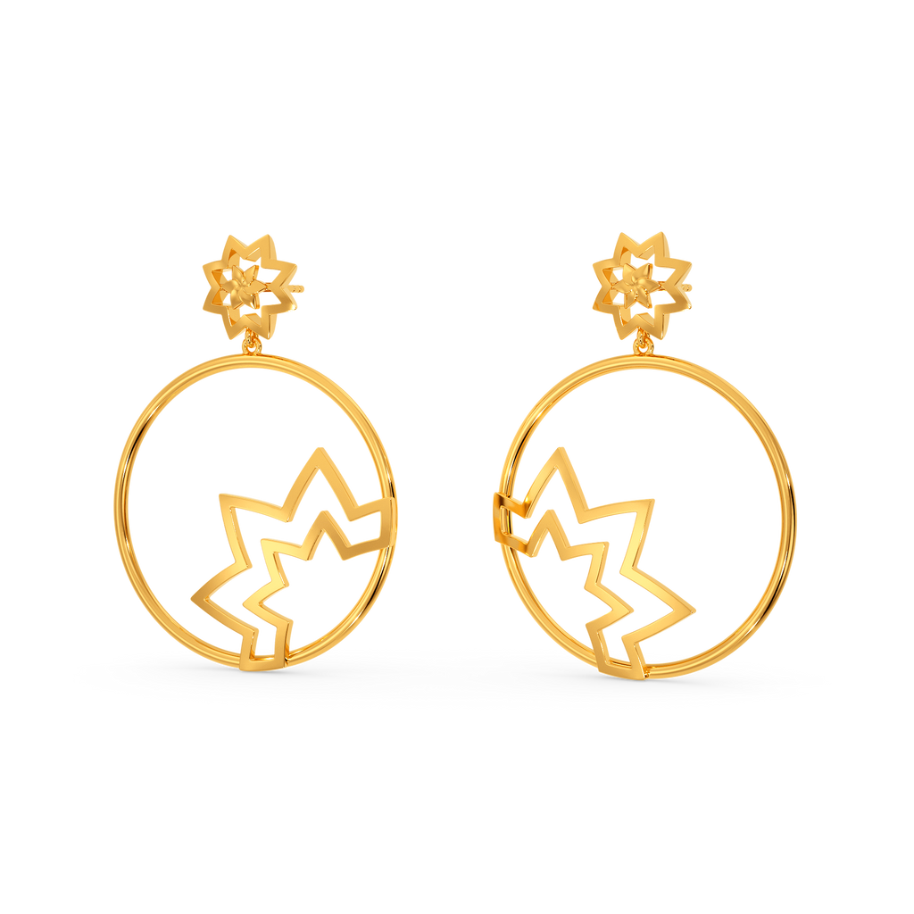Round About Gold Earrings
