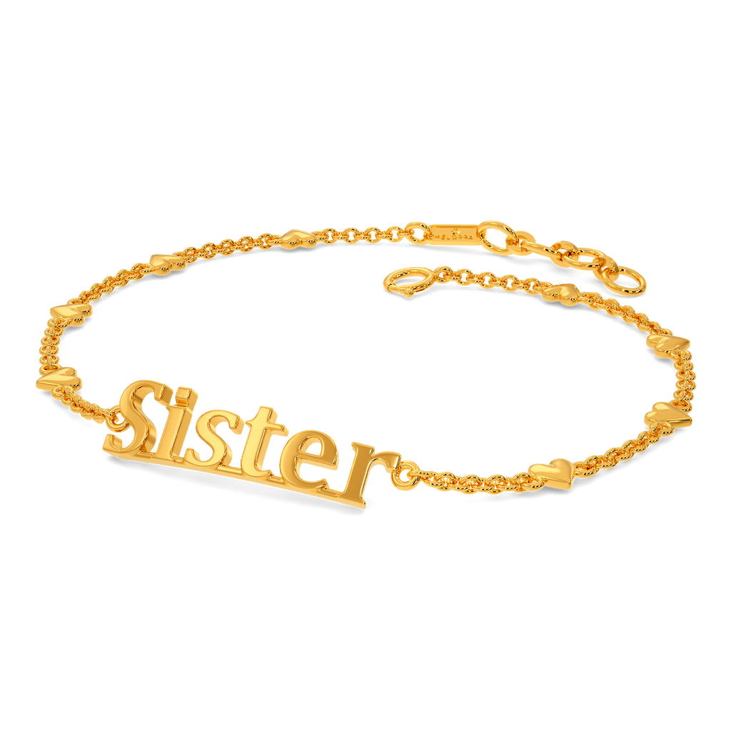 My Beloved Sister Gold Bracelets
