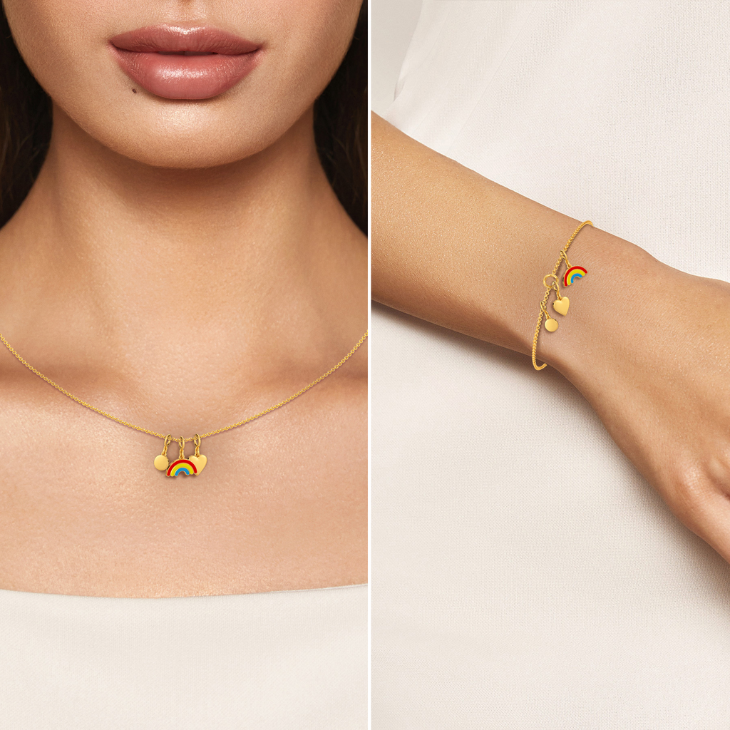 Pride & Love Gold Charms