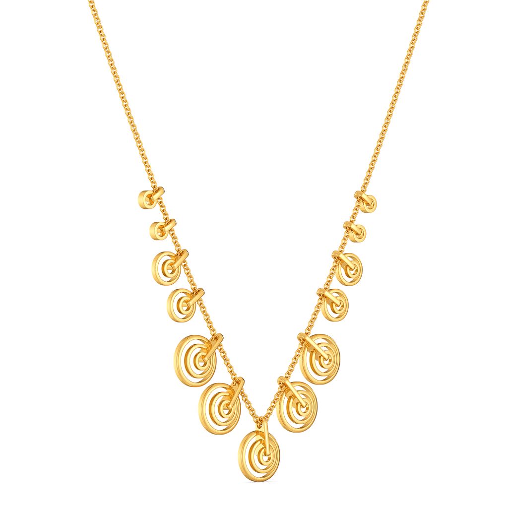 Ring A Ding Gold Necklaces