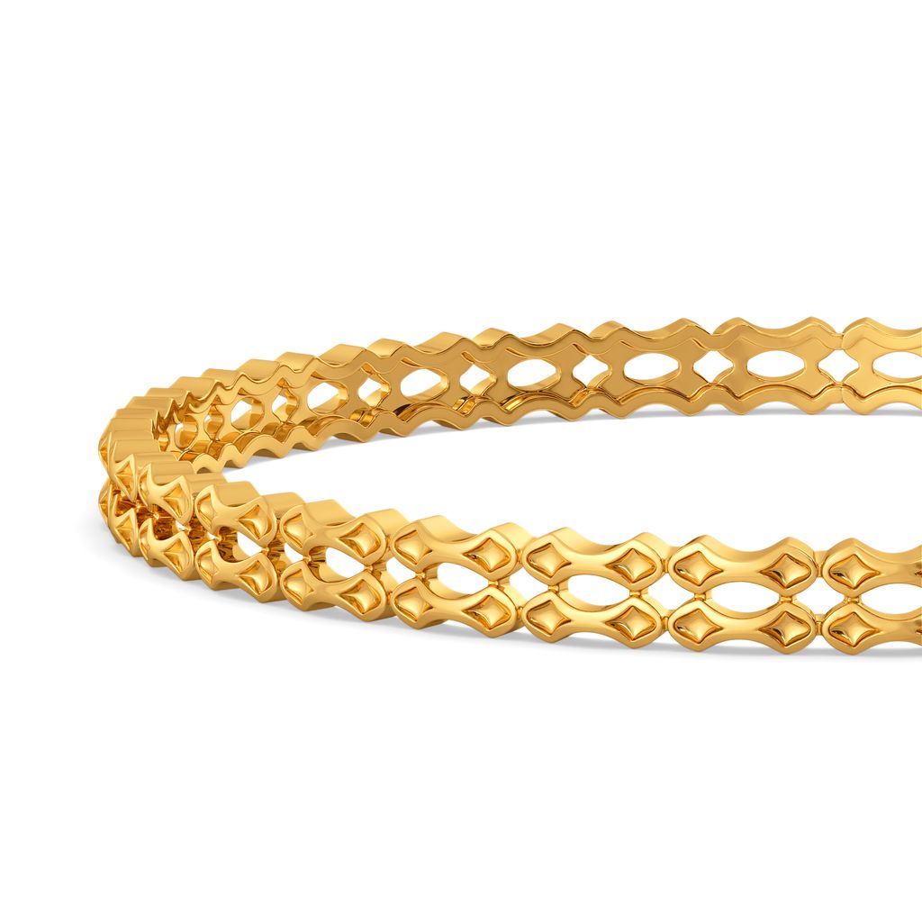 Wave O Balance Gold Bangles