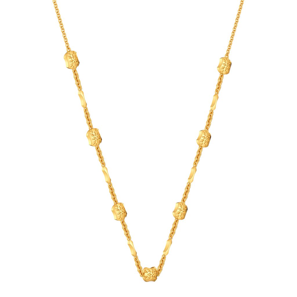 Floral Wonders Gold Necklaces