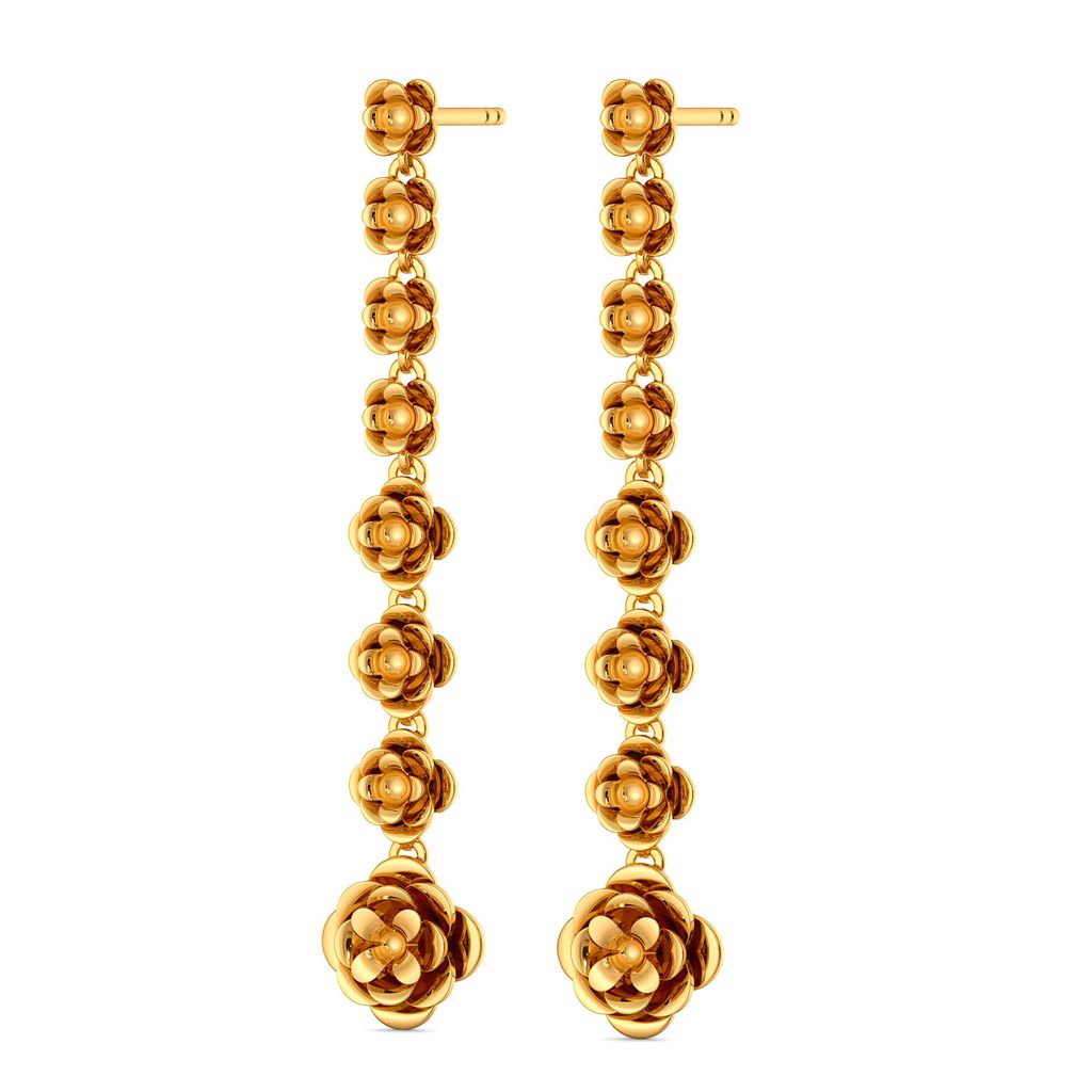 A Floret Feeling Gold Earrings