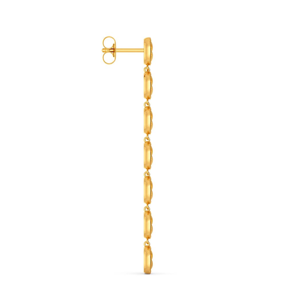 Step N Swerve Gold Earrings