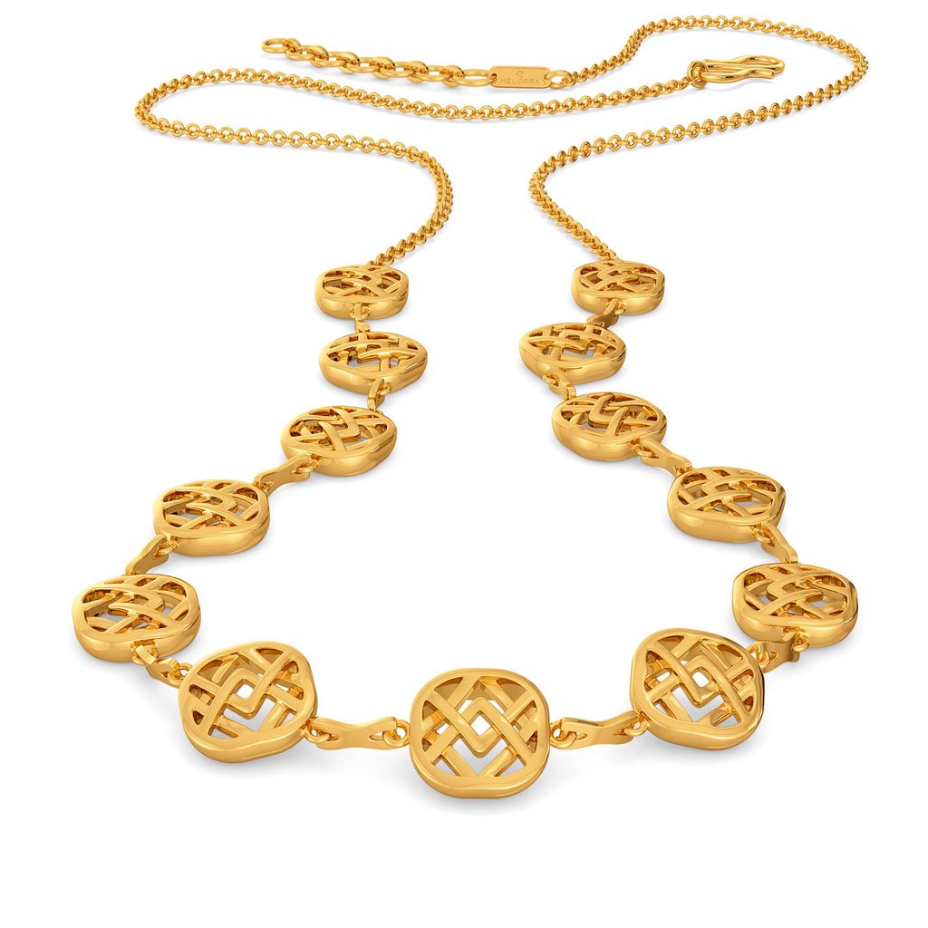 Weave of the Week Gold Necklaces