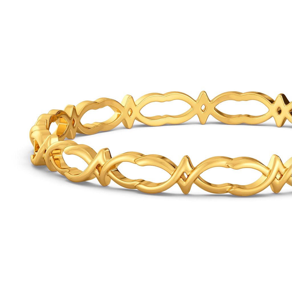 Flamboyant Flair Gold Bangles