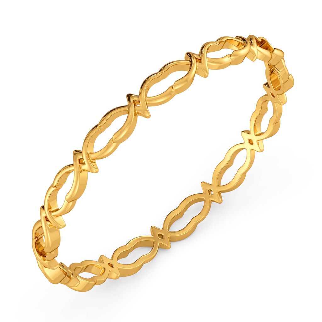 Flamboyant Flair Gold Bangles