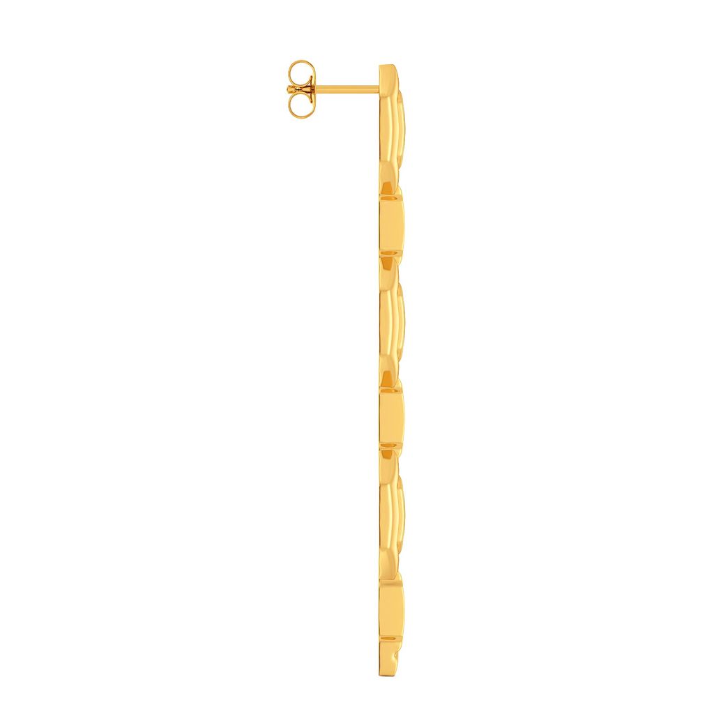Merry Twists Gold Earrings