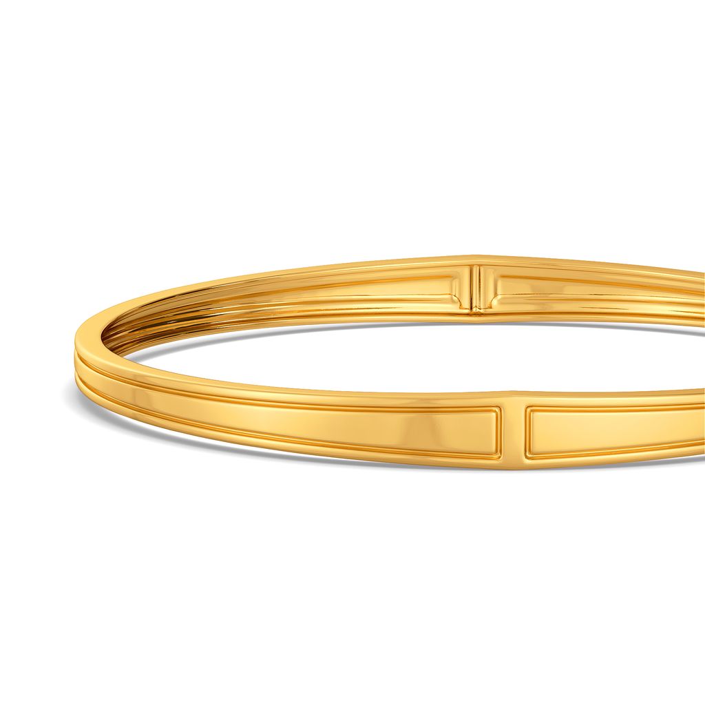 Gravitas Pillar Gold Bangles