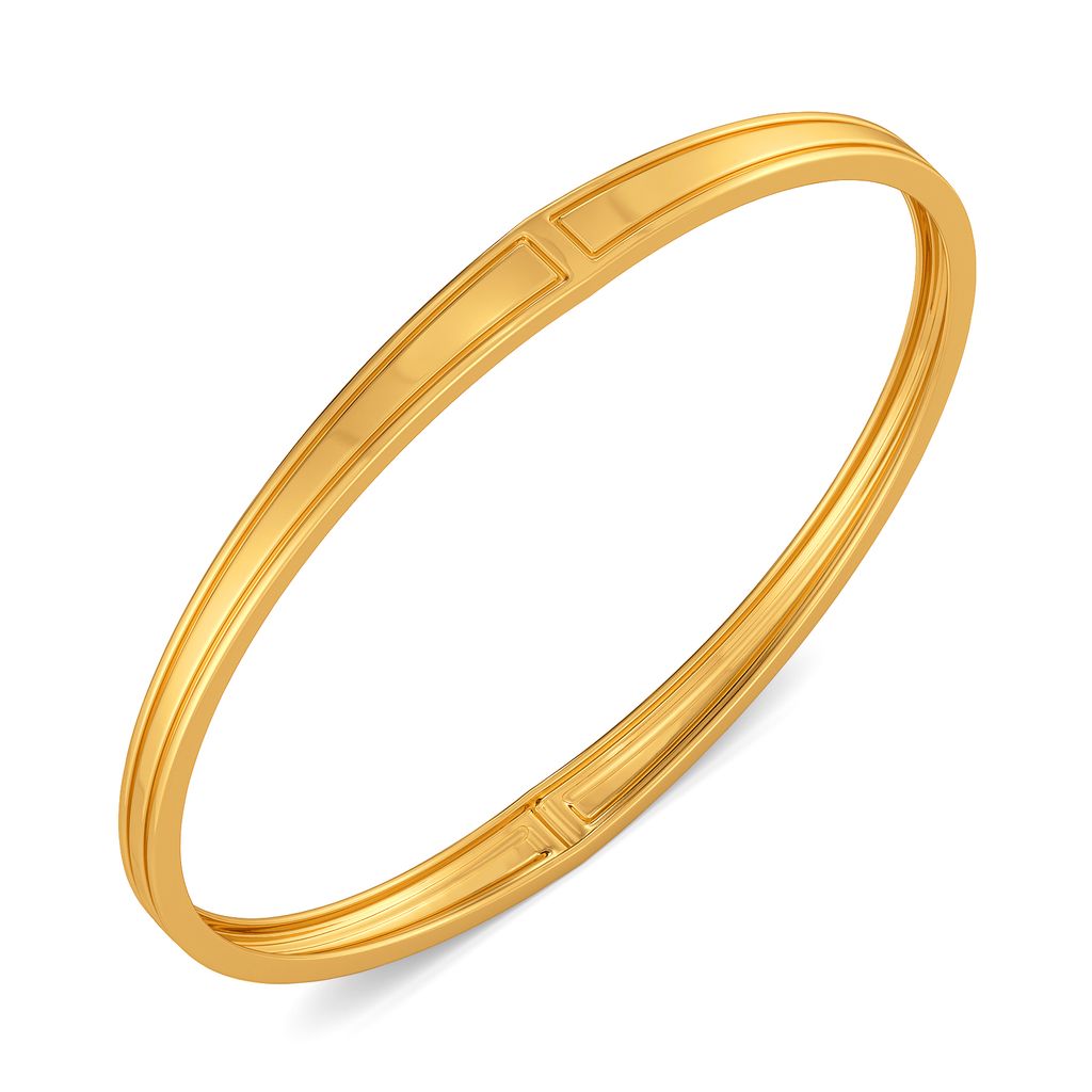 Gravitas Pillar Gold Bangles