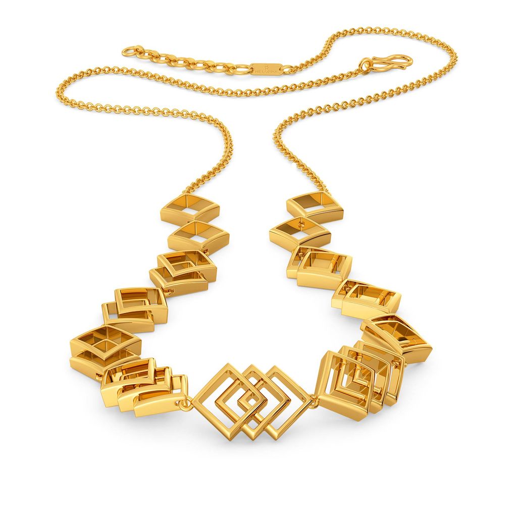 Rhomb Refresh Gold Necklaces