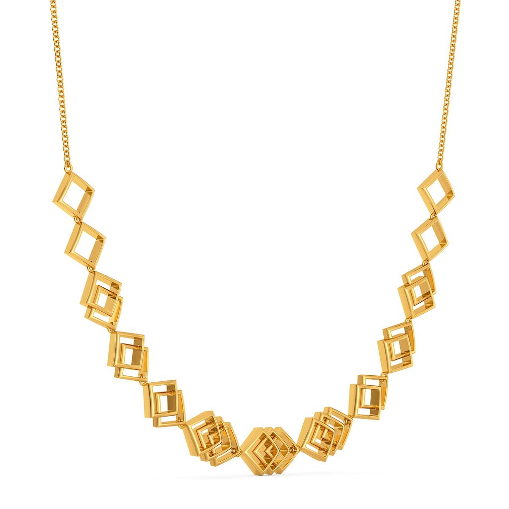 Rhomb Refresh Gold Necklaces