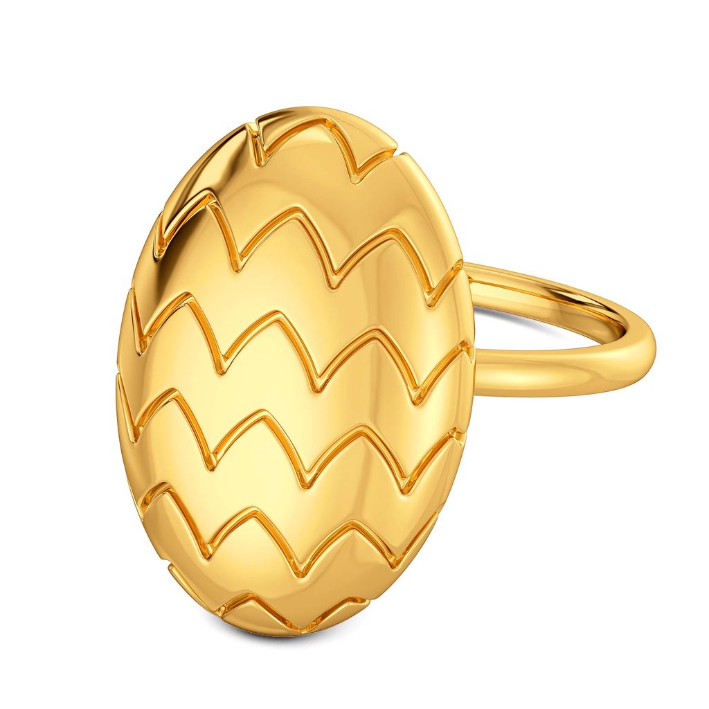 Offbeat Ovals Gold Rings alternate view 3