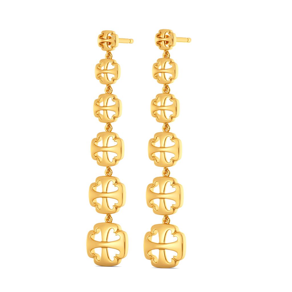 Prim N Elegant Gold Earrings