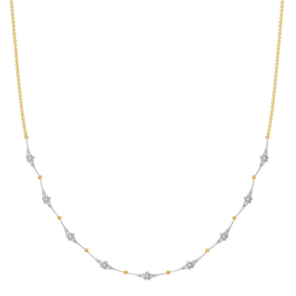Spur of Fleur Diamond Necklaces