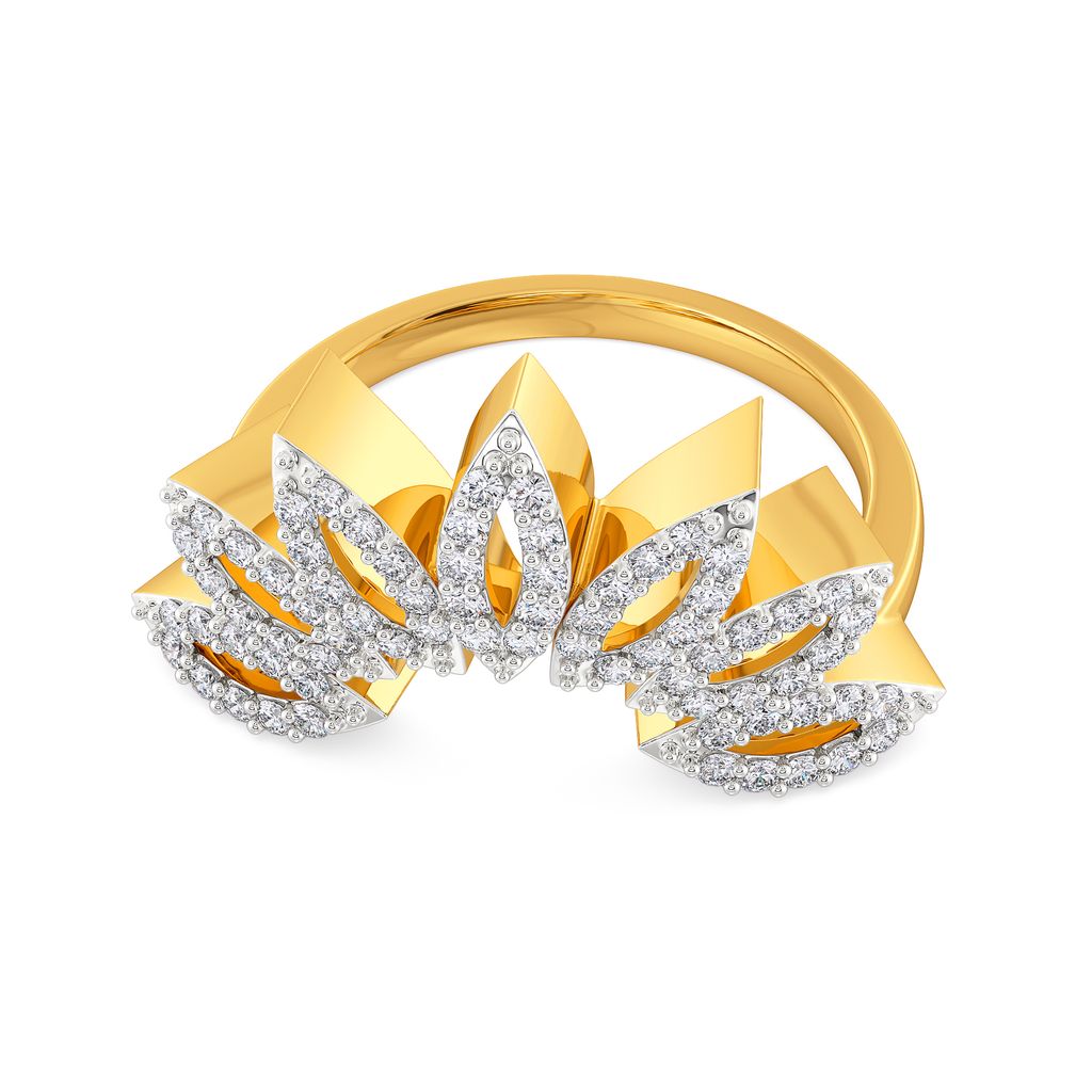 Half Abloom Diamond Rings alternate view 3