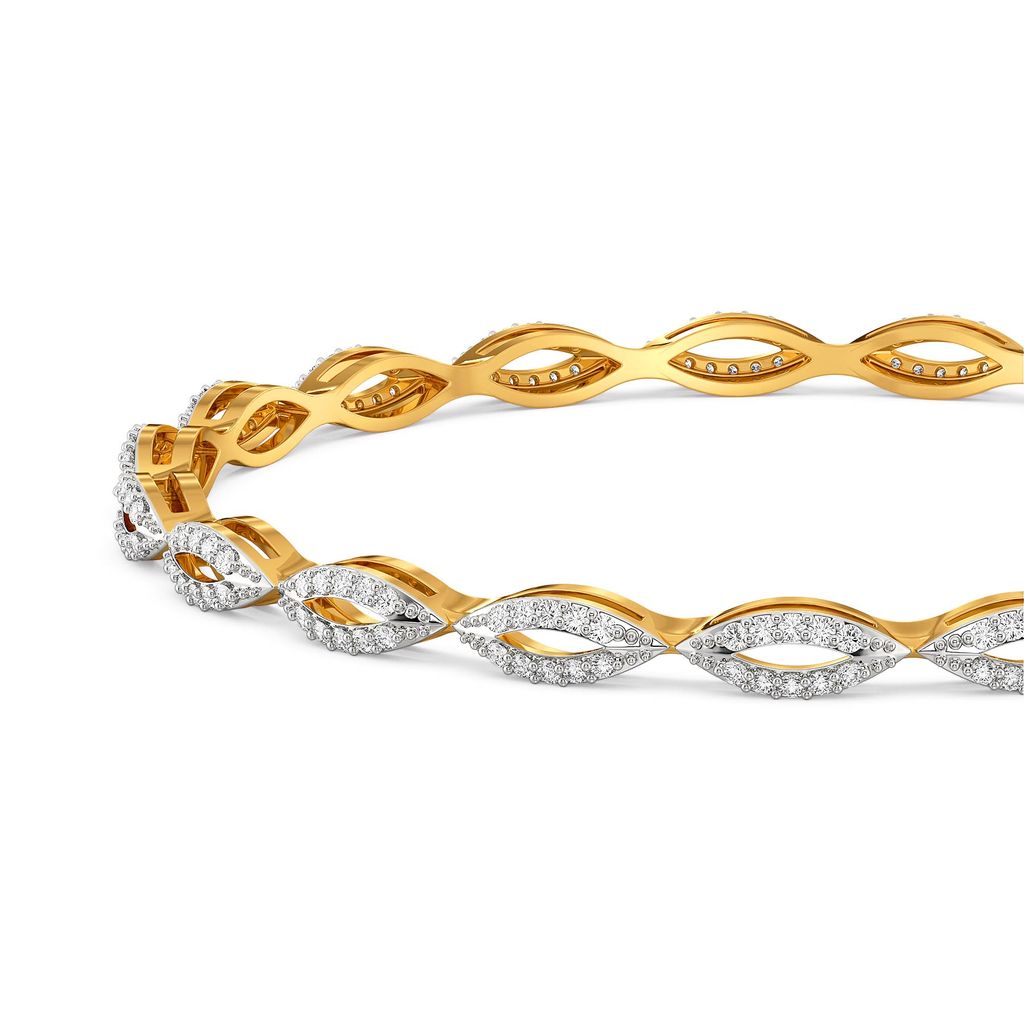Glossy Eyed Diamond Bangles