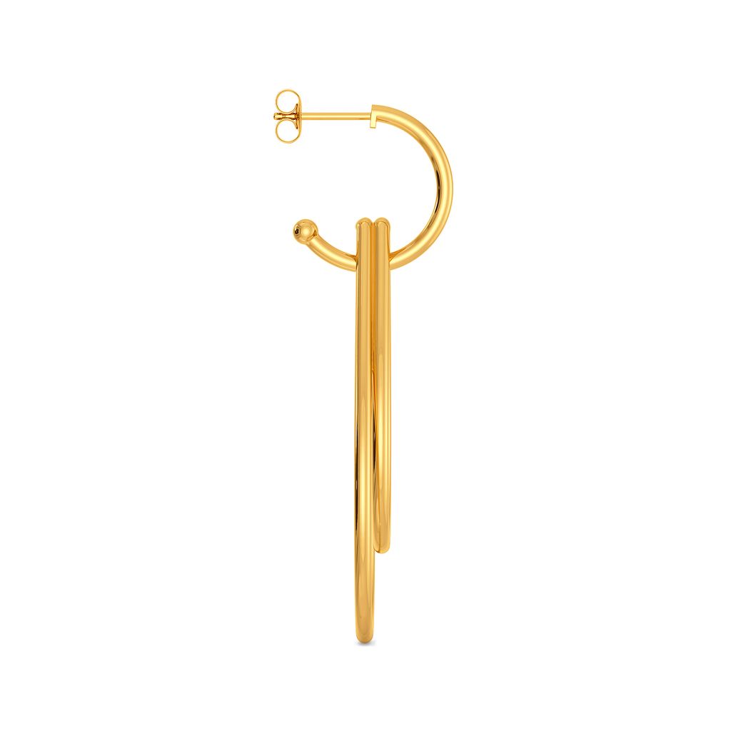 Funky Flirt Gold Earrings