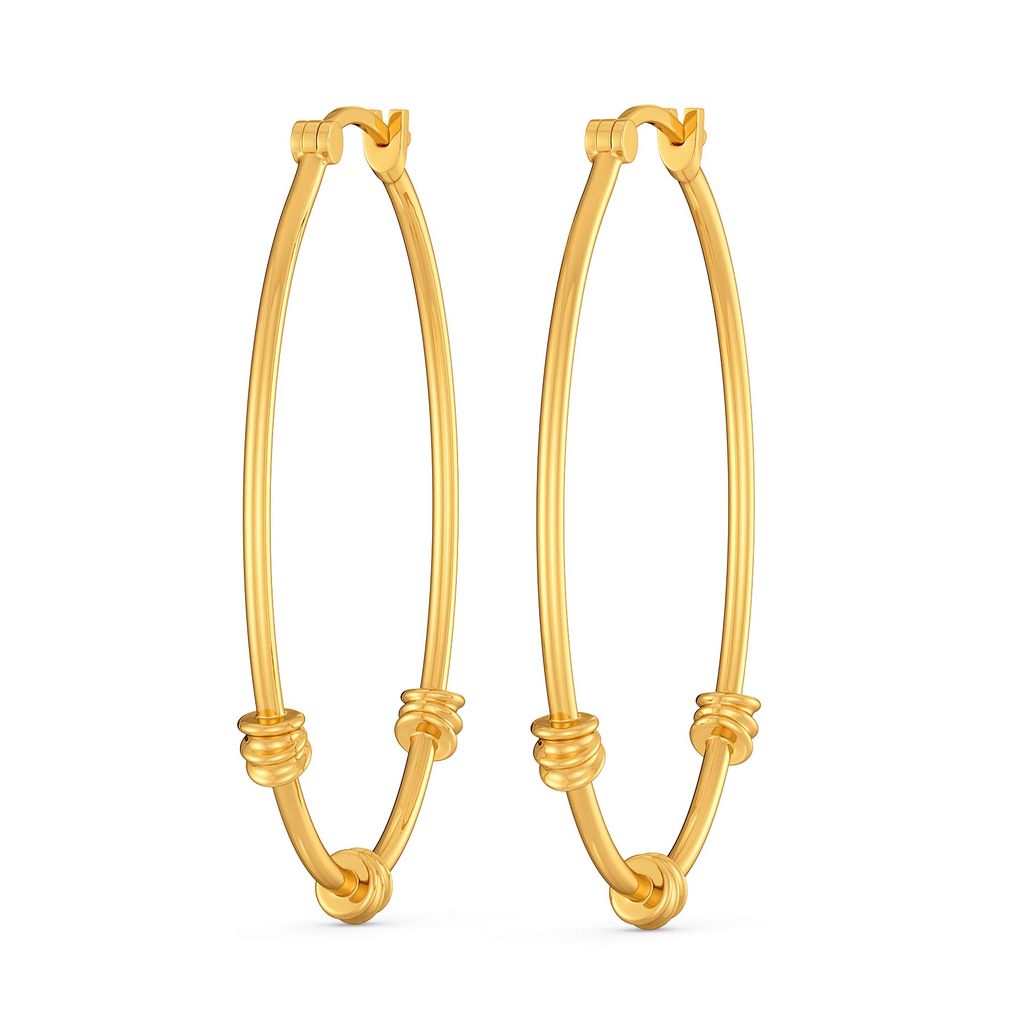 Trio Pacts Gold Earrings