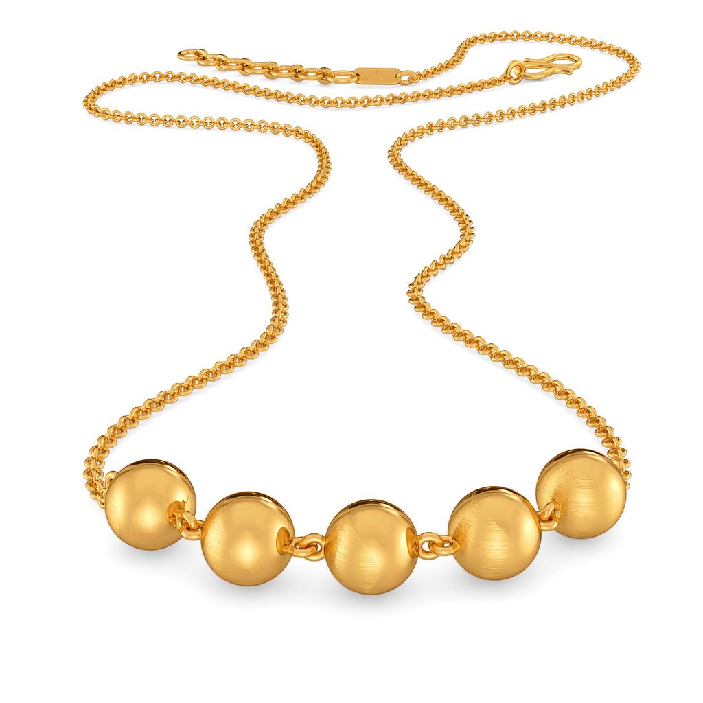 Orb Occasion Gold Necklaces