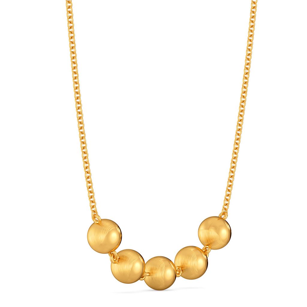 Orb Occasion Gold Necklaces