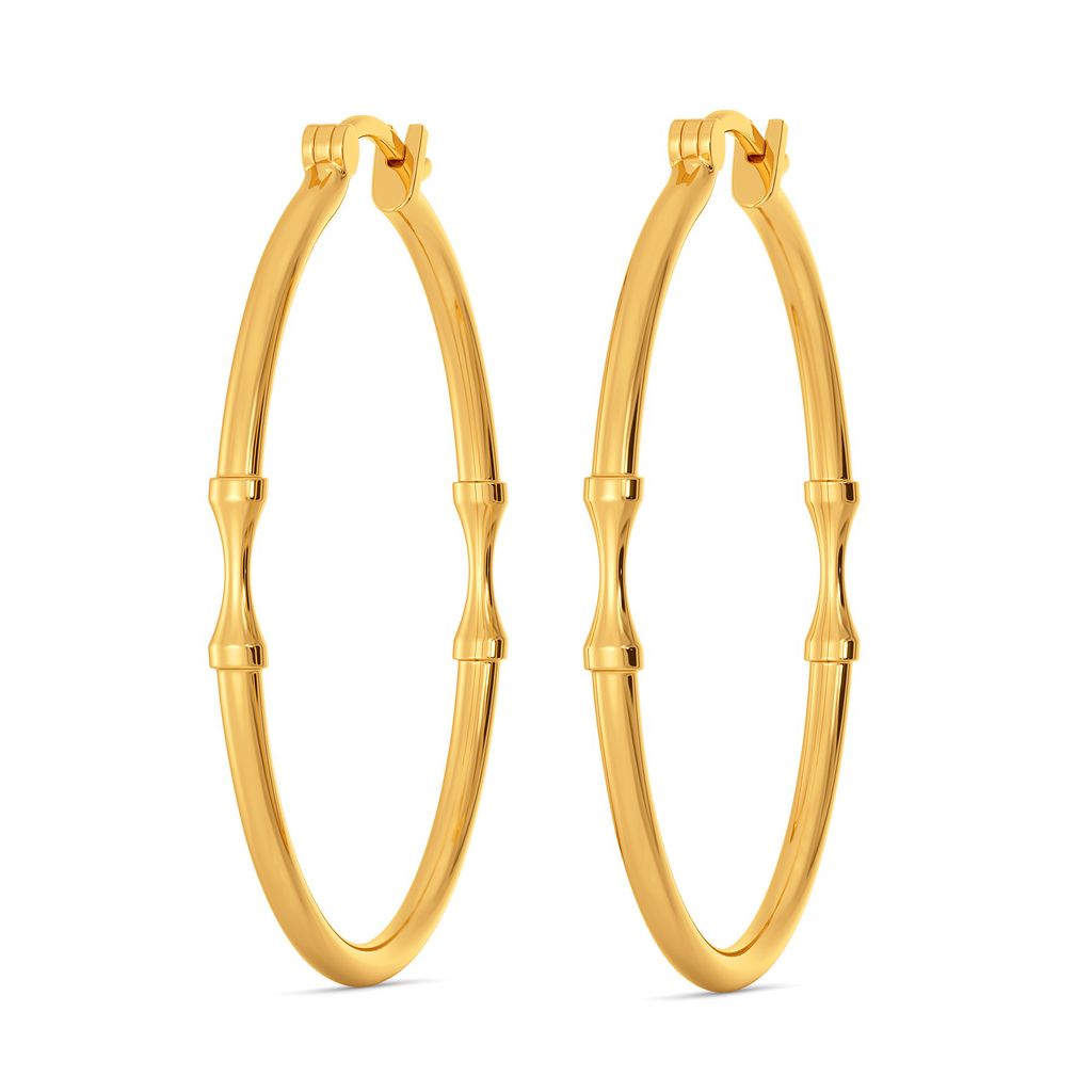 Hurray Hoop Gold Earrings