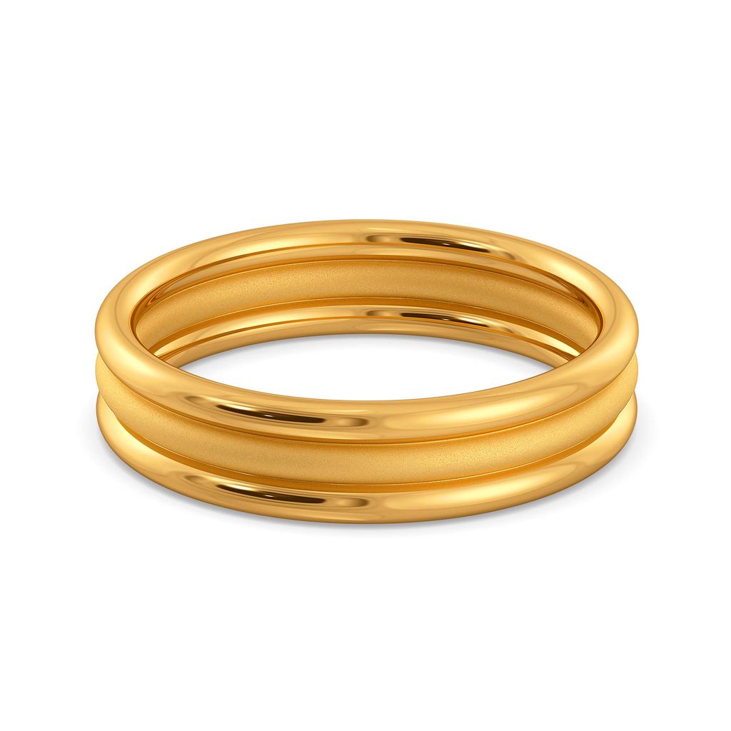 Matt Mirage Gold Rings alternate view 3