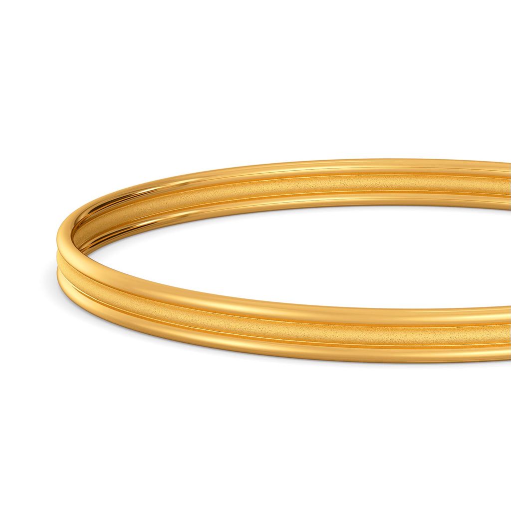 Matt Mirage Gold Bangles