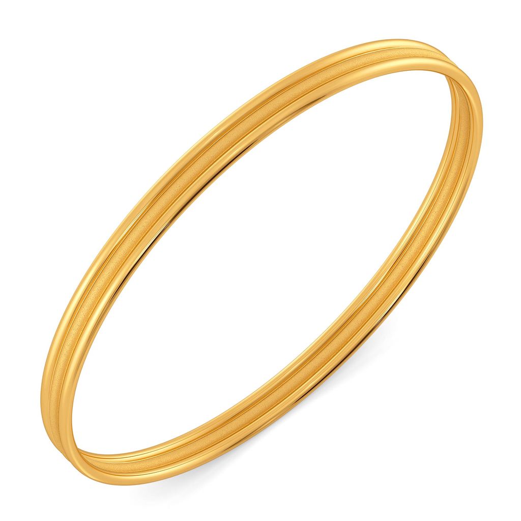 Matt Mirage Gold Bangles