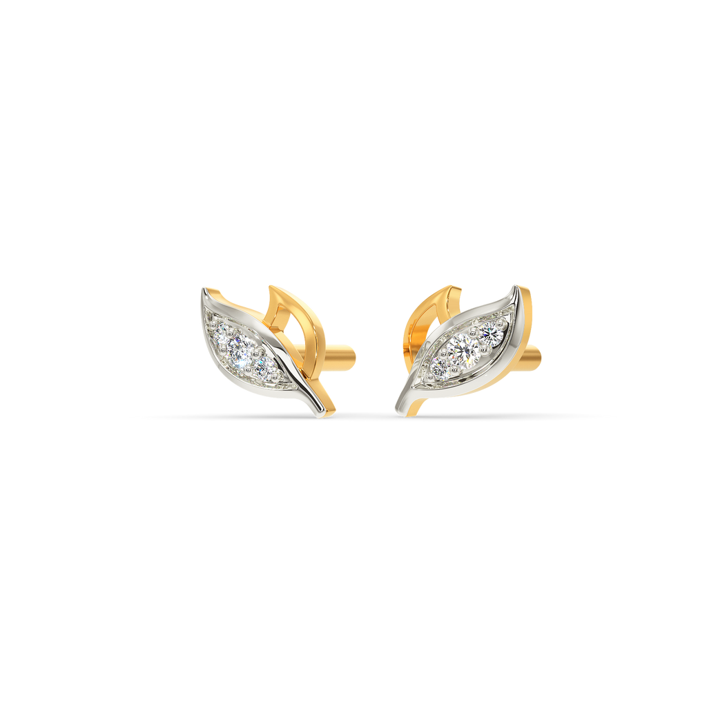 Mist N Leaves Diamond Earrings