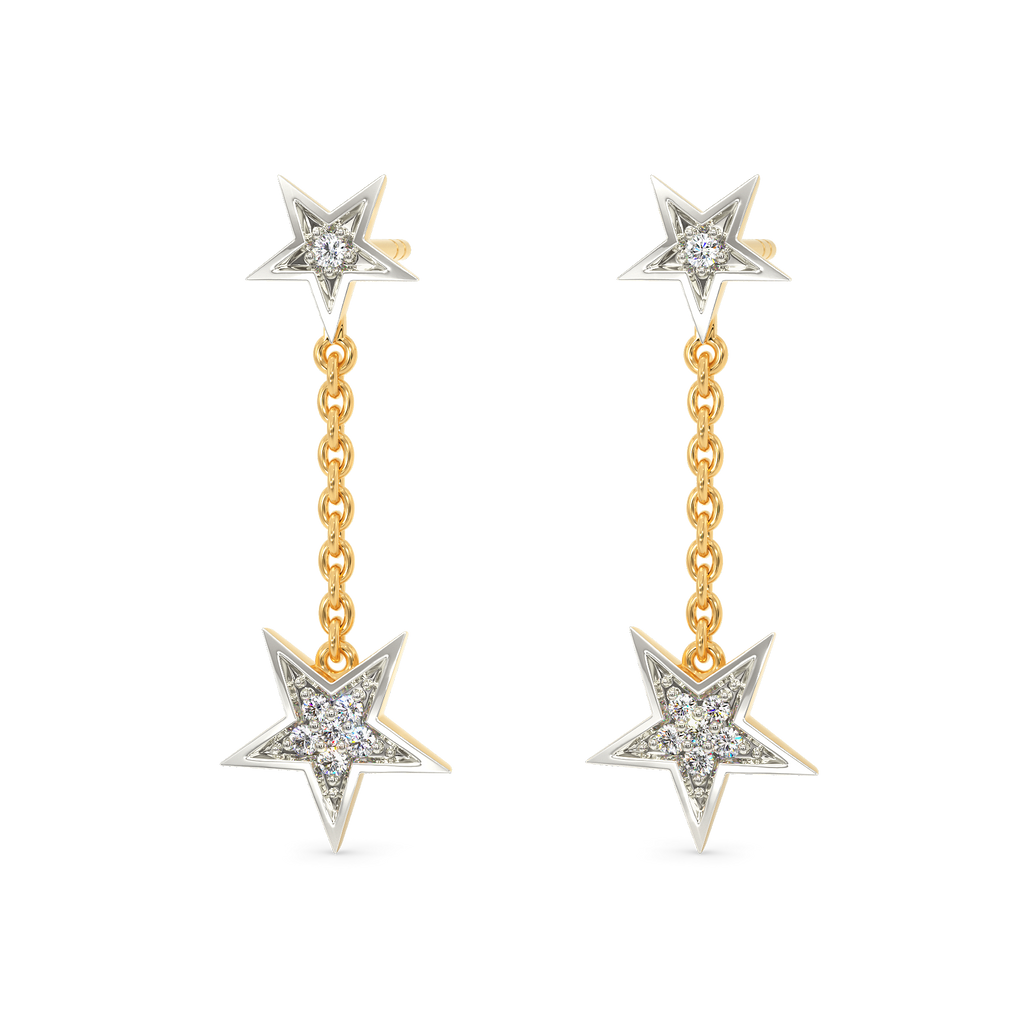 Falling Star Diamond Earrings
