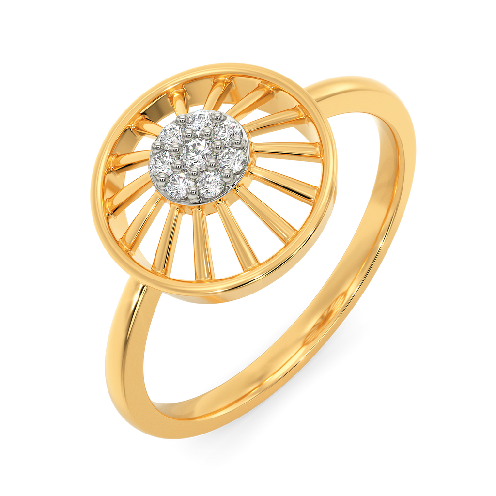 Wheel Maze Diamond Rings