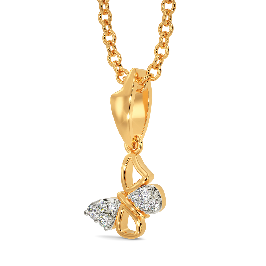 Butterfly Monarch Diamond Pendants
