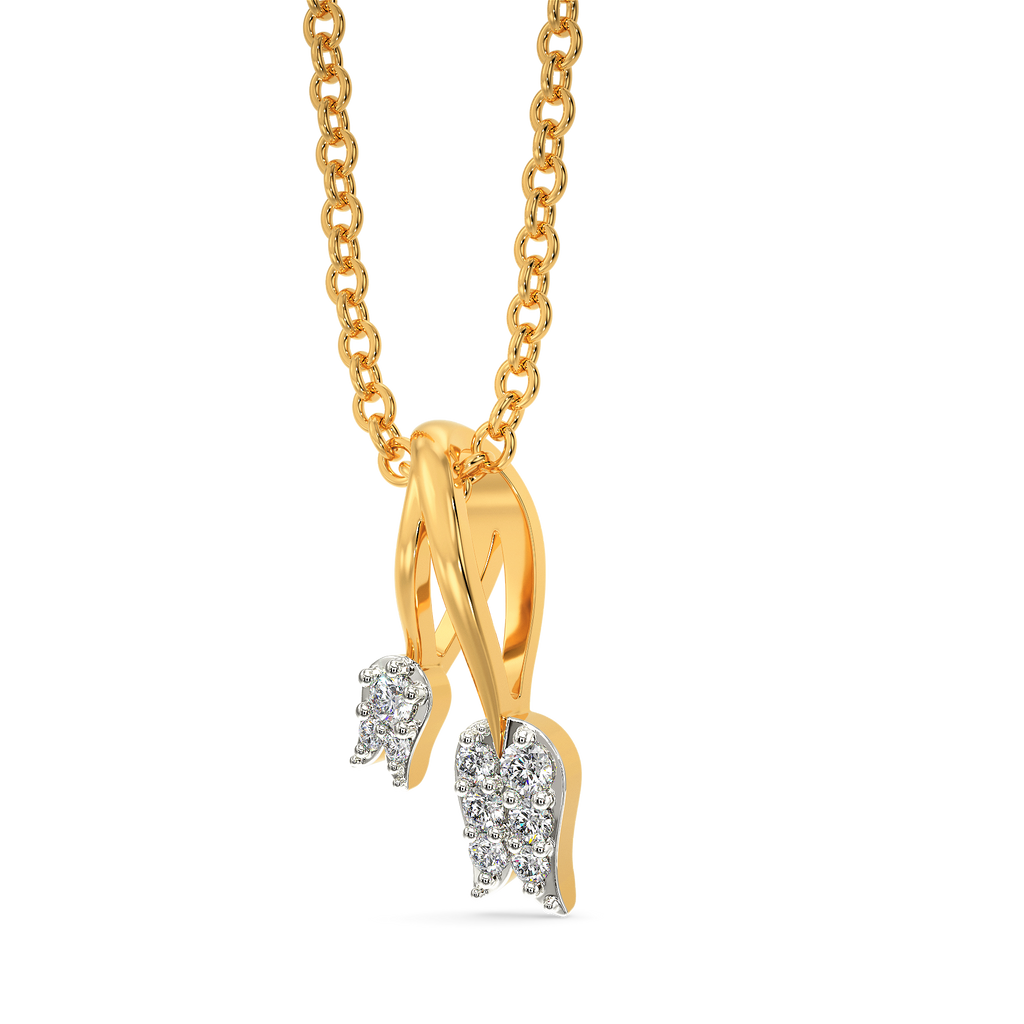 Tulip Tulle Diamond Pendants