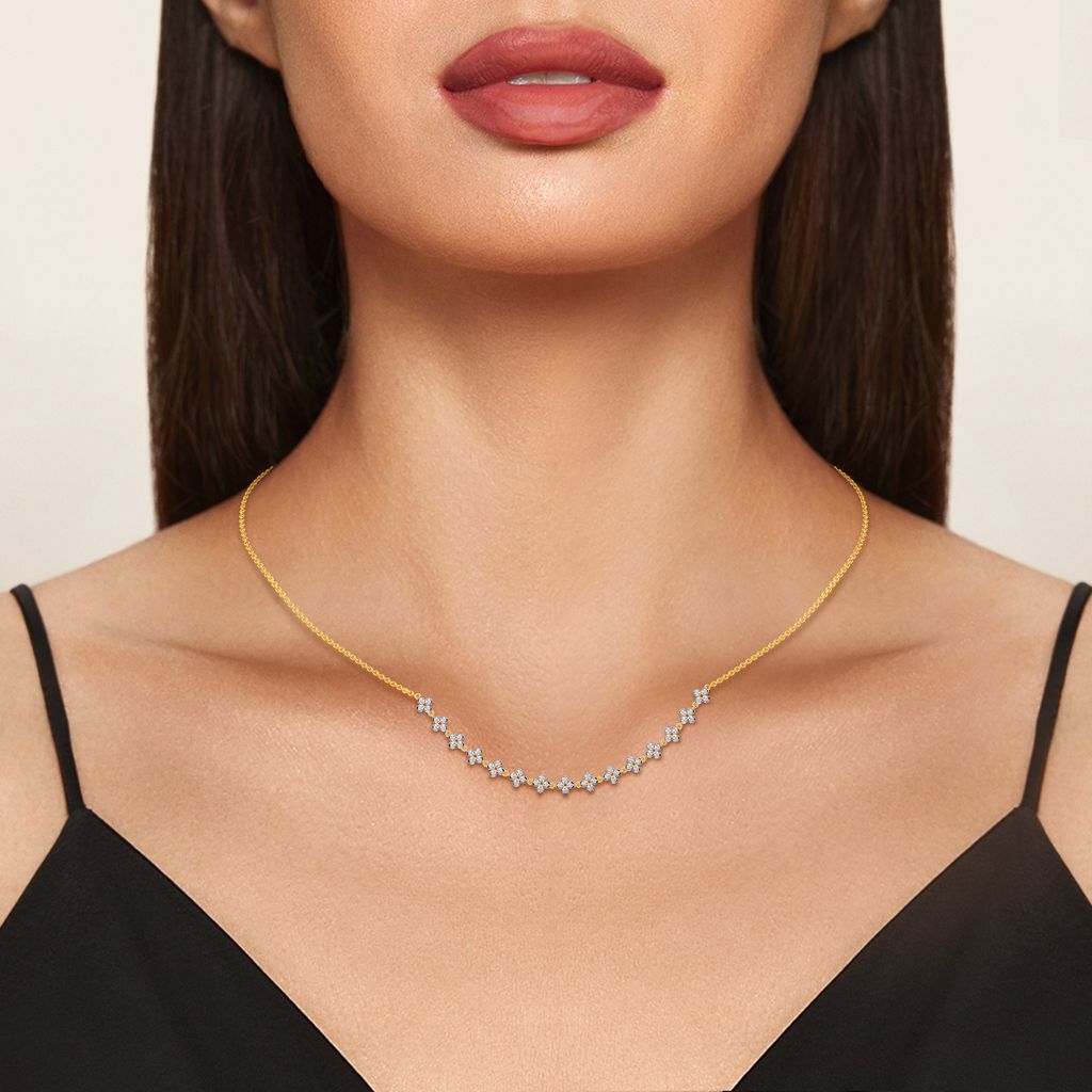 Fleur de la Fun Diamond Necklaces