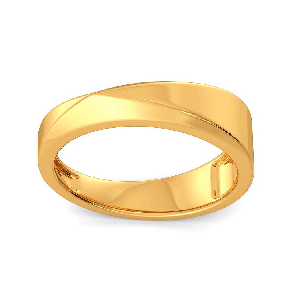 Fitted Finesse Gold Rings alternate view 2