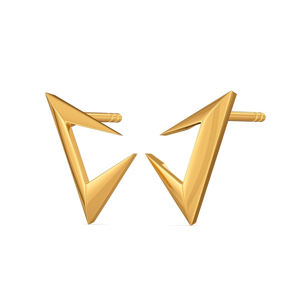 Suit Strong Gold Earrings