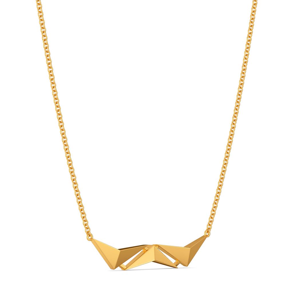 Edgy Arrows Gold Necklaces