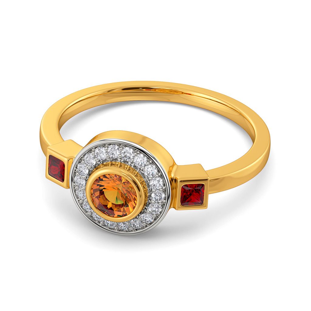 Retro Repeat Diamond Rings alternate view 3
