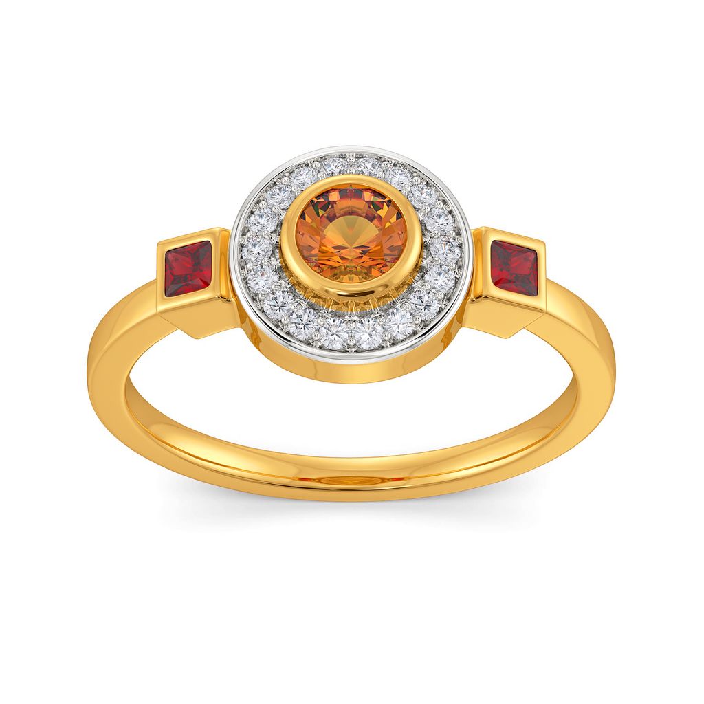 Retro Repeat Diamond Rings alternate view 2