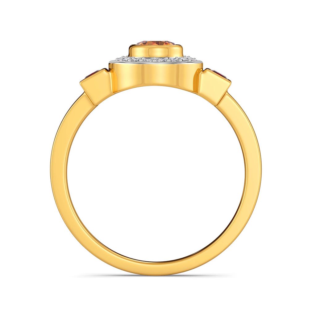 Retro Repeat Diamond Rings image