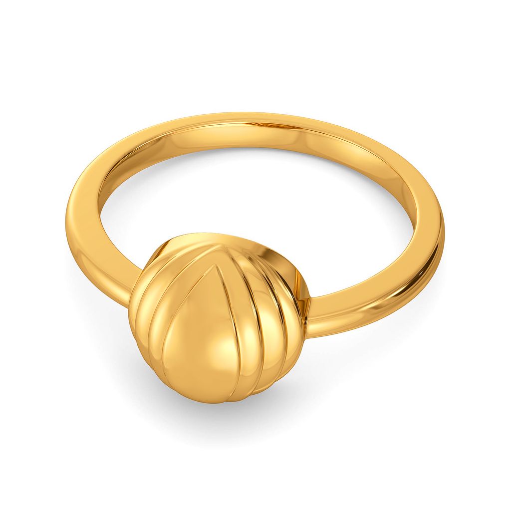 Button Up Gold Rings image