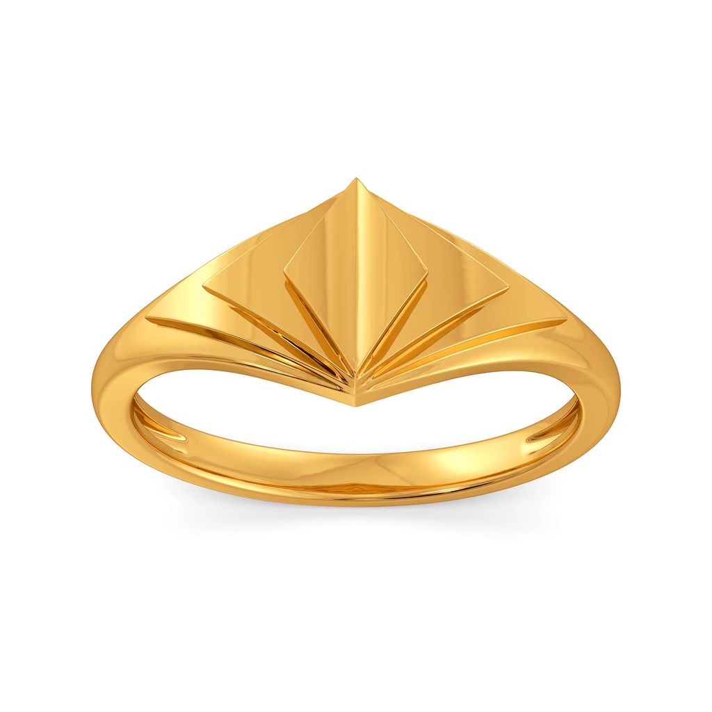 Poised Power Gold Rings alternate view 3
