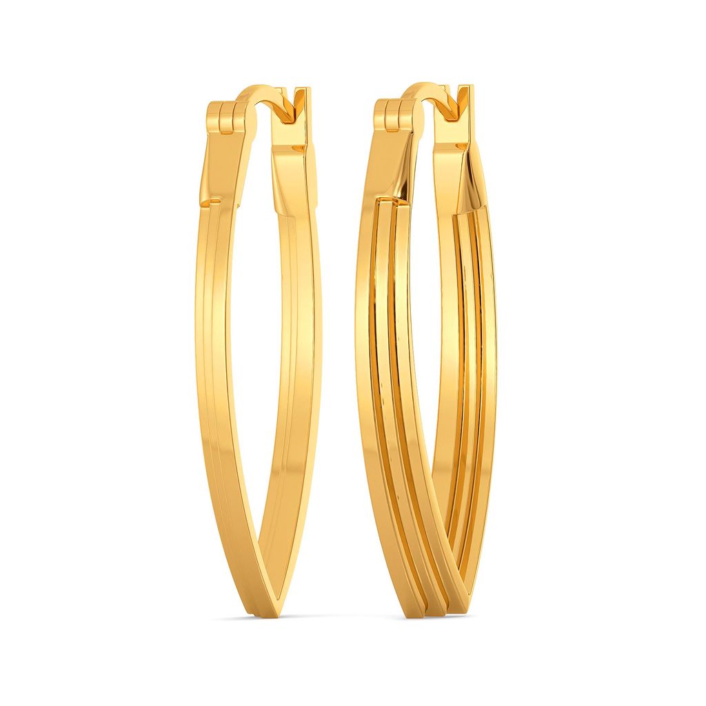 Hip Suiting Gold Earrings