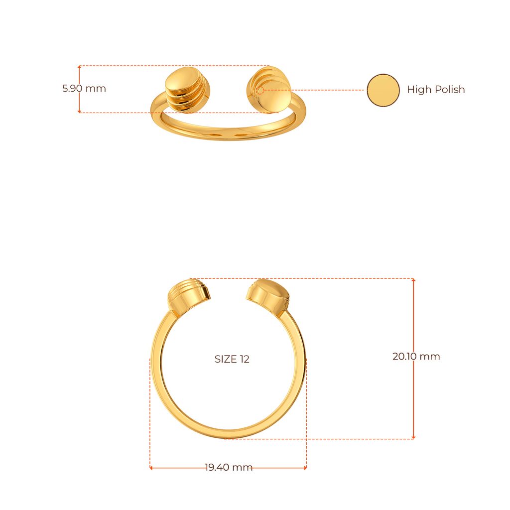 Button Down Gold Rings image
